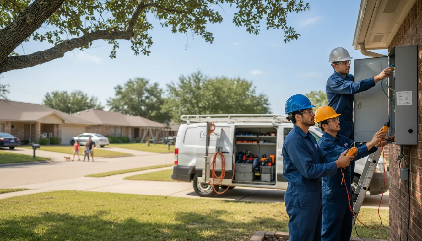 Certified electrician providing emergency electrical services in Lawler, IA